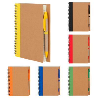 LIBRETA ECOLOGICA Y PLUMA