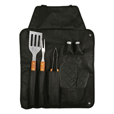 SET DE BARBECUE MANDIL GOURMET El set de barbecue mandil gourmet sin duda es ideal para tu carne asada del fin de semana cocina guisa prepara de forma profesional