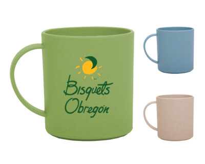 TAZA FIBRA DE TRIGO Taza de fibra de trigo sin duda hecha de un material muy novedoso y ecologico con lo que promueves el cuidado