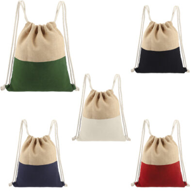 MORRALES DOBLE MATERIAL Morrales doble material sin duda muy novedosos ya que estan hechos de yute y algodon ademas puedes imprimir tu logo en cualquier parte