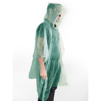 poncho impermeable RAINY personalizado de polietileno con bolsa RPET reciclada