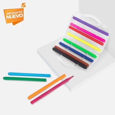 marcadores Xian personalizados de punta fina en estuche de plástico