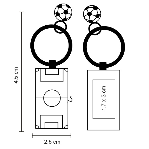 LLAVERO DE FUTBOL SOCCER - Imagen 3