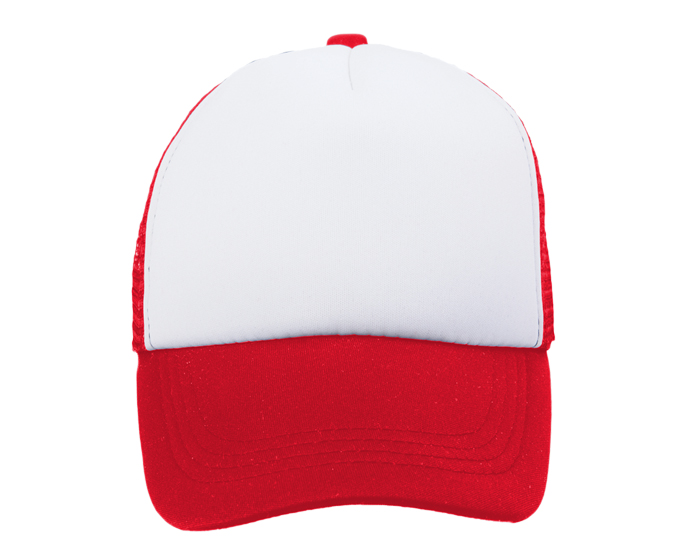 "Gorra Marfil infantil personalizada en poliéster con malla para niños"