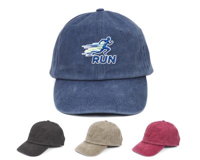 "Gorra Indie personalizada de algodón con acabado deslavado y hebilla"