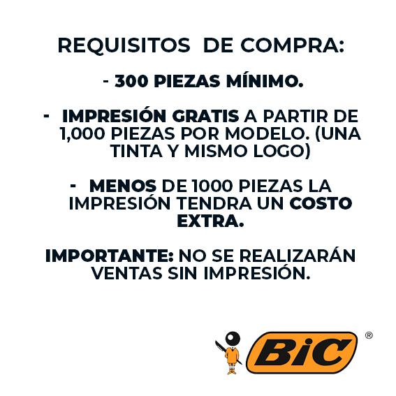 Pluma Bic Wide Body - regalo corporativo